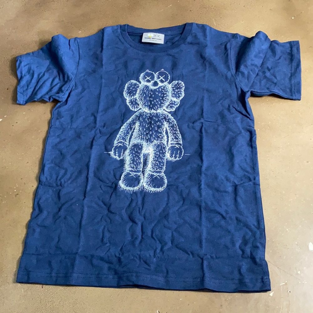 Kaws seeing/ watching tee blue